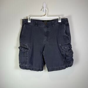 Vintage Y2K Eddie Bauer gray Cargo Shorts Ripstop Rugged Men's 38